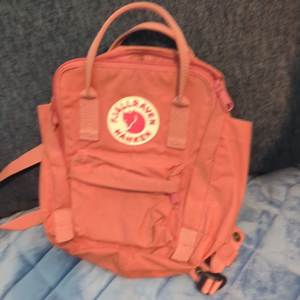 Fjallraven Re-Kanken Mini Backpack, Red Orange